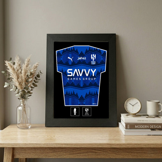 Al Hilal 2025/26 Home Jersey Wall Poster