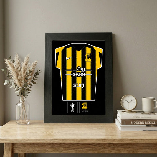 Al Ittihad 2024/25 Home Jersey Wall Poster